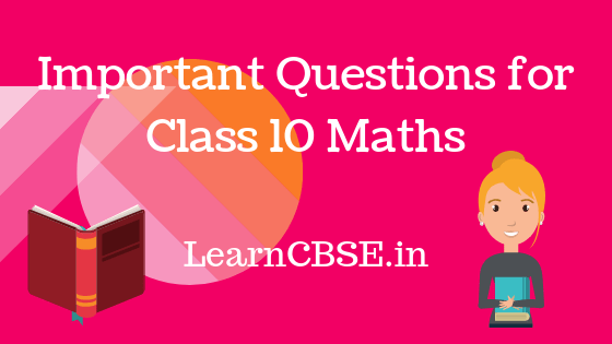 Pair of Linear Equations in Two Variables Class 10 Important Questions